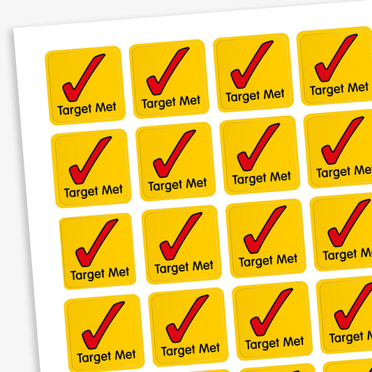 140 Target Met Stickers - 16mm