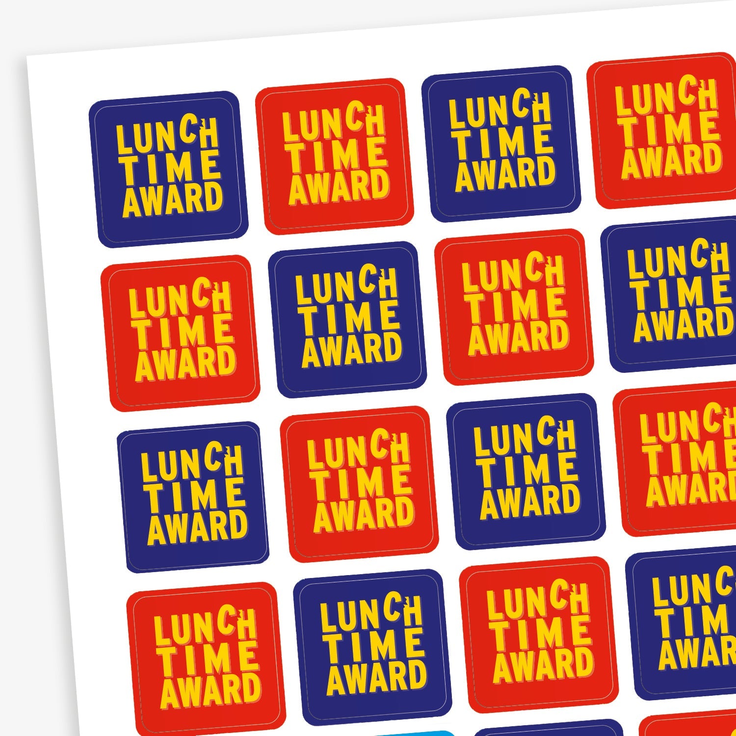 Lunchtime Award Stickers | Colours | 140 Stickers | 16mm