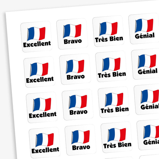 140 French Stickers - 16mm