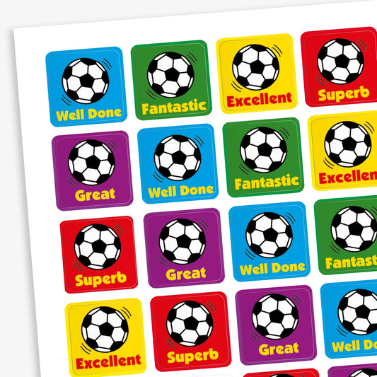 140 Football Stickers - 16mm