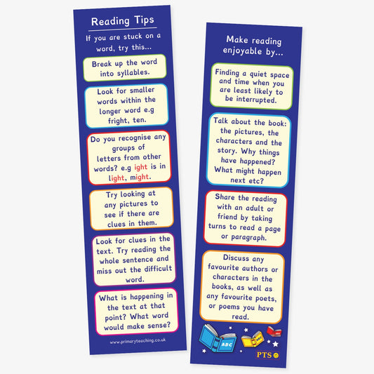 30 Reading Tips Bookmarks