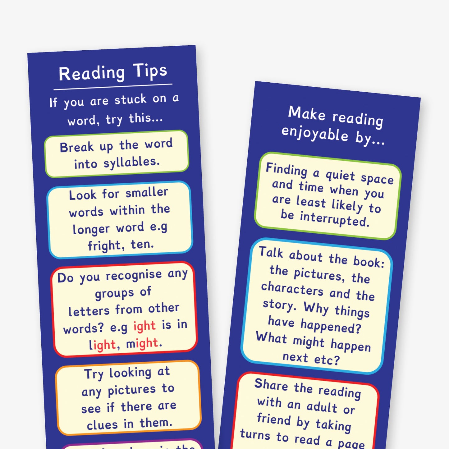 30 Reading Tips Bookmarks