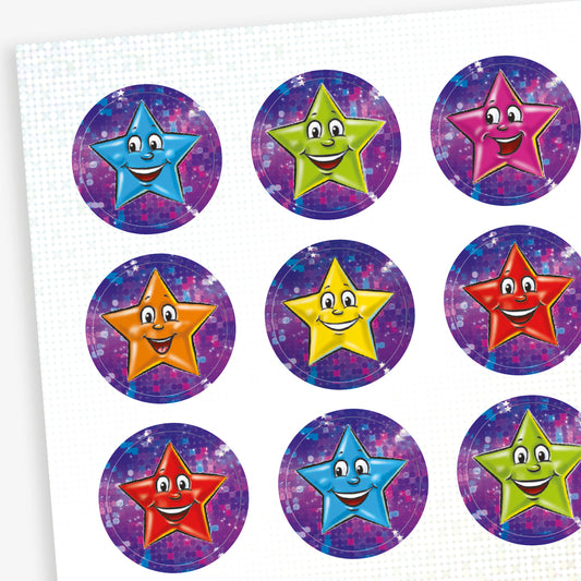 Holographic Star Stickers - 20mm