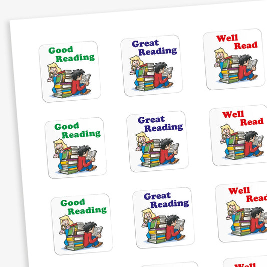 35 Reading Stickers - 20mm