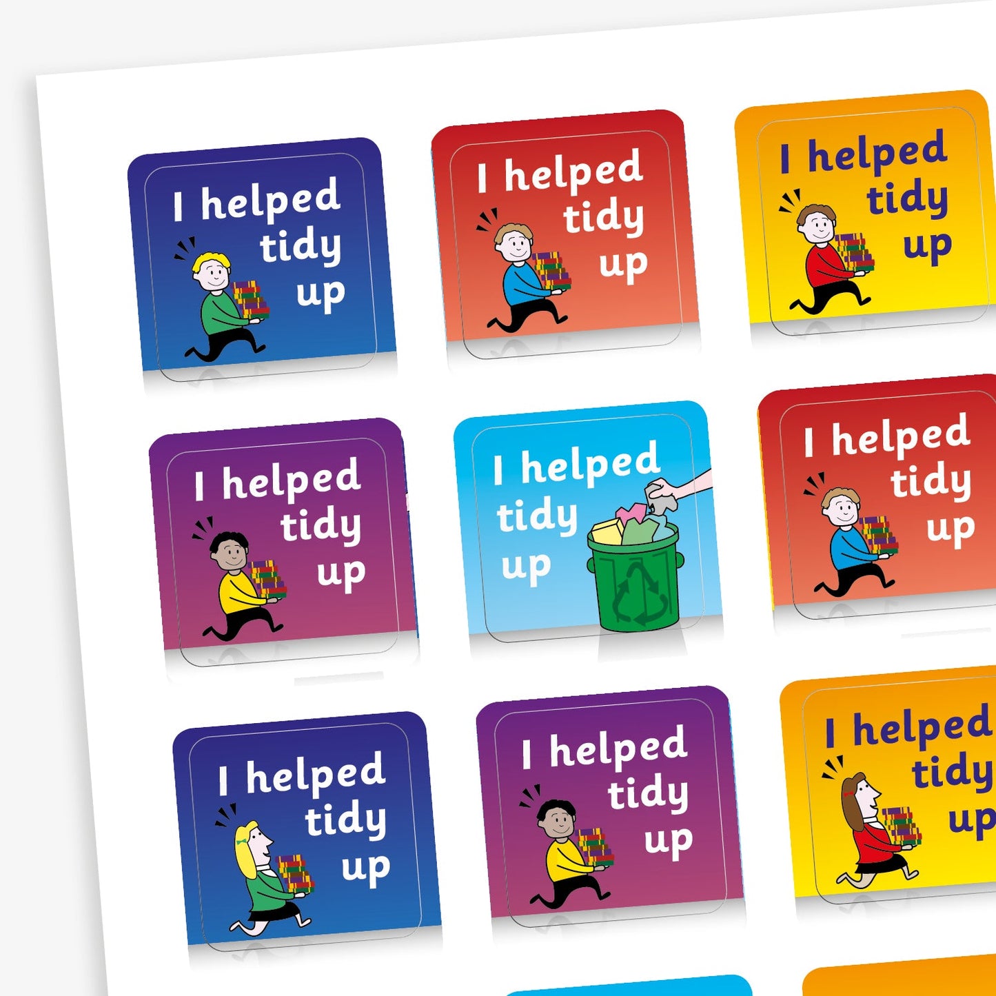 35 Tidy Up Stickers - 20mm