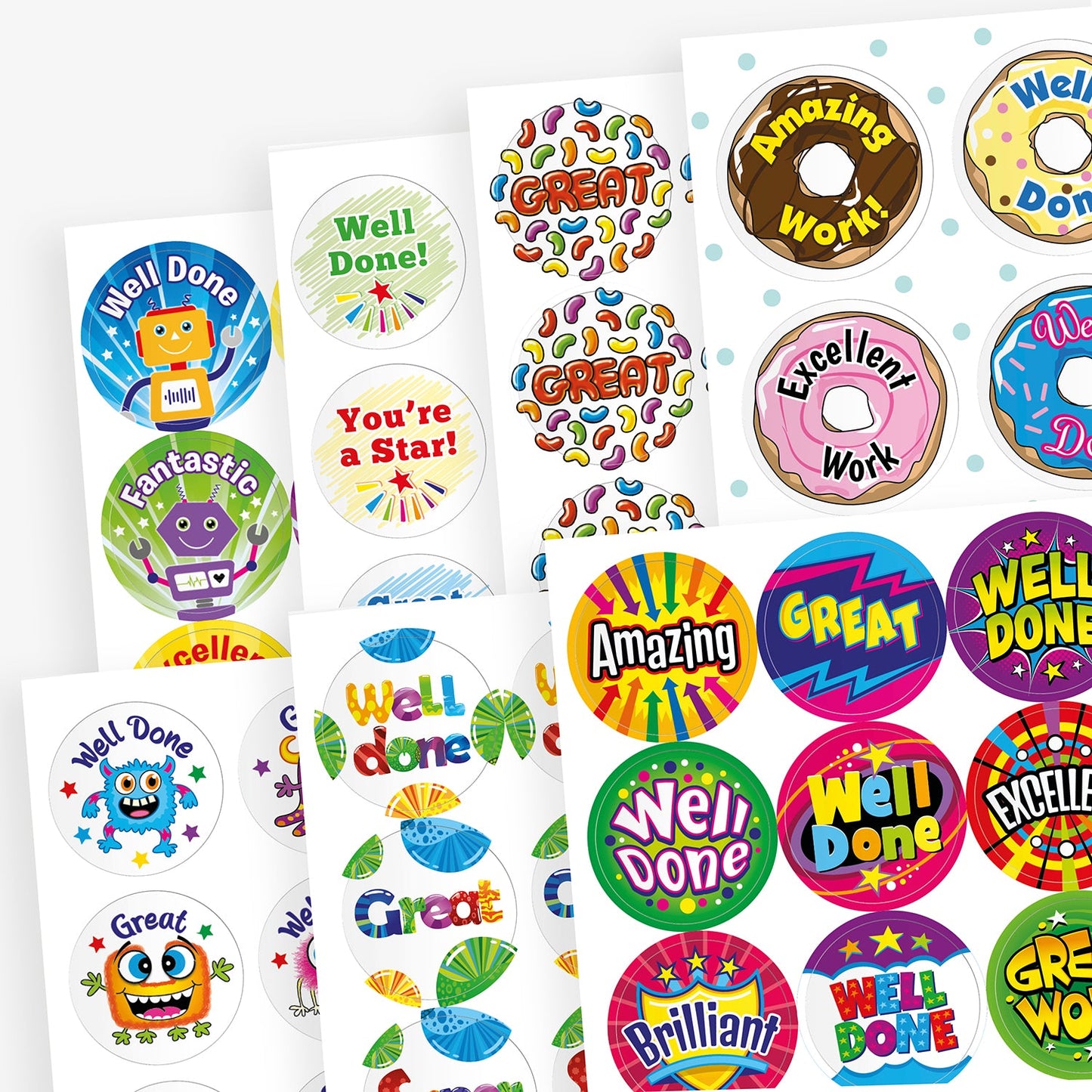 200 Assorted Scented Stickers