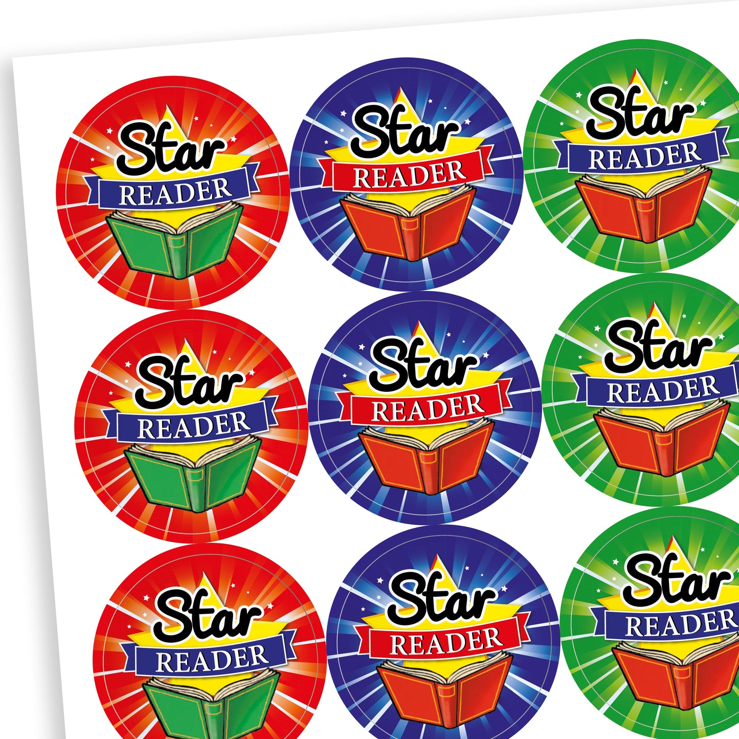 30 Star Reader Stickers - 25mm