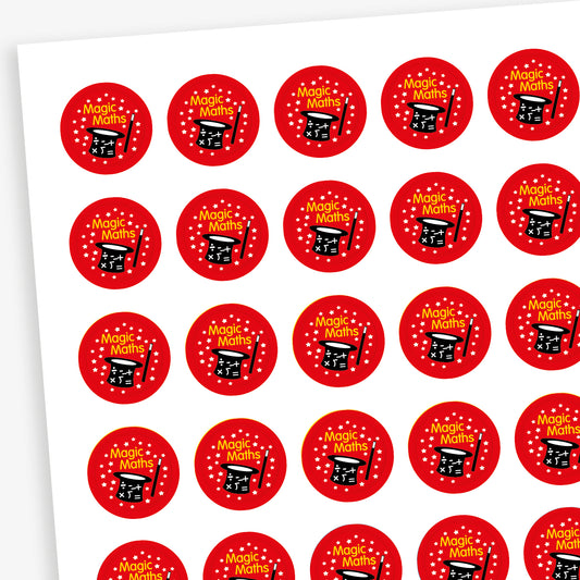 196 Magic Maths Stickers - 10mm