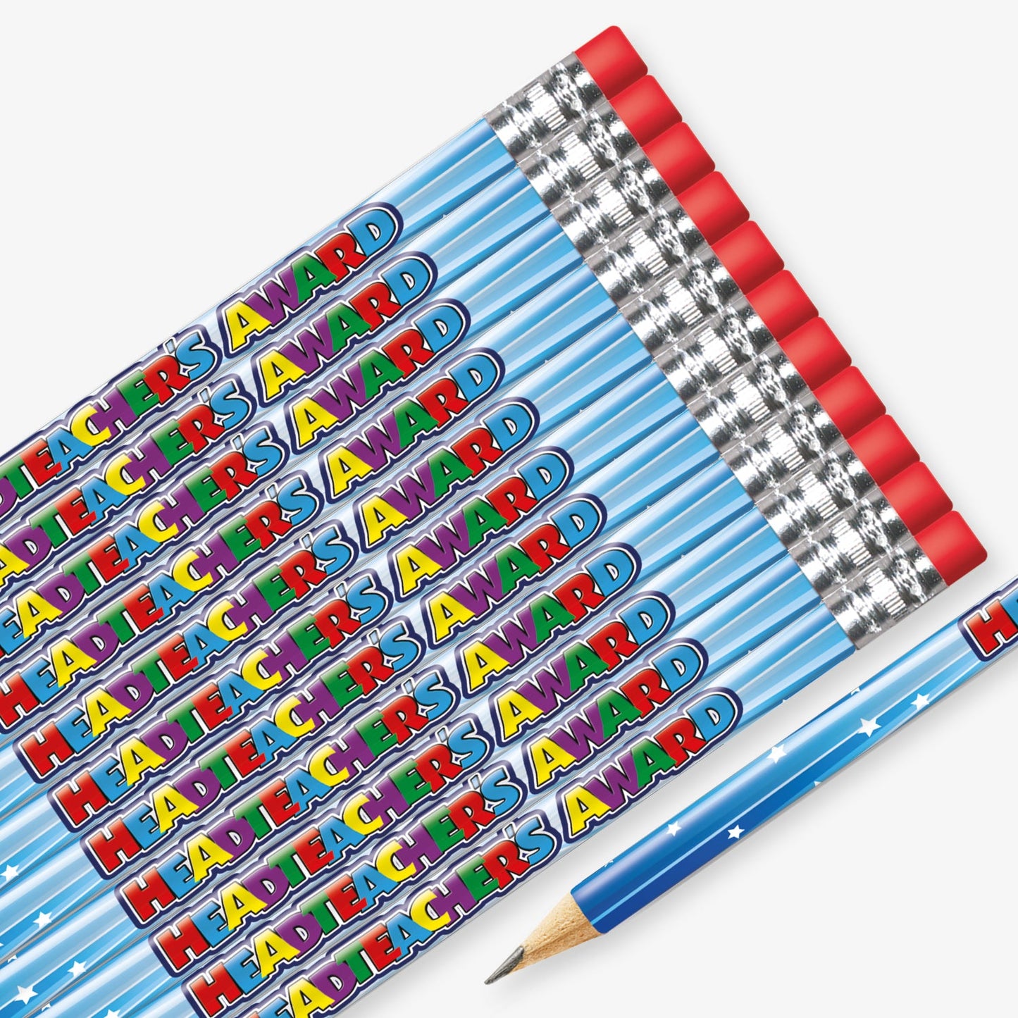 12 Headteacher's Award Pencils - Multicolour