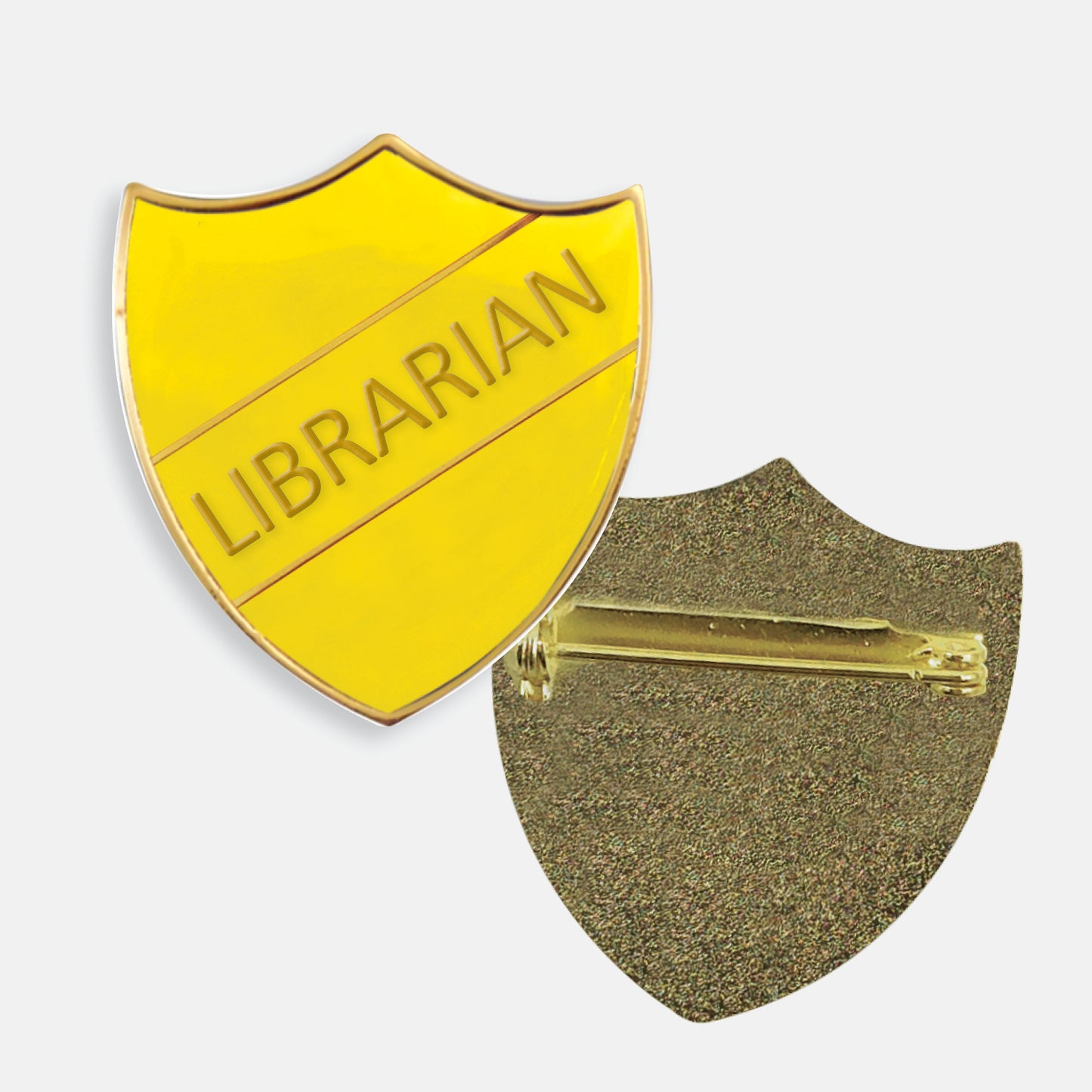 Enamel Librarian Shield Badge