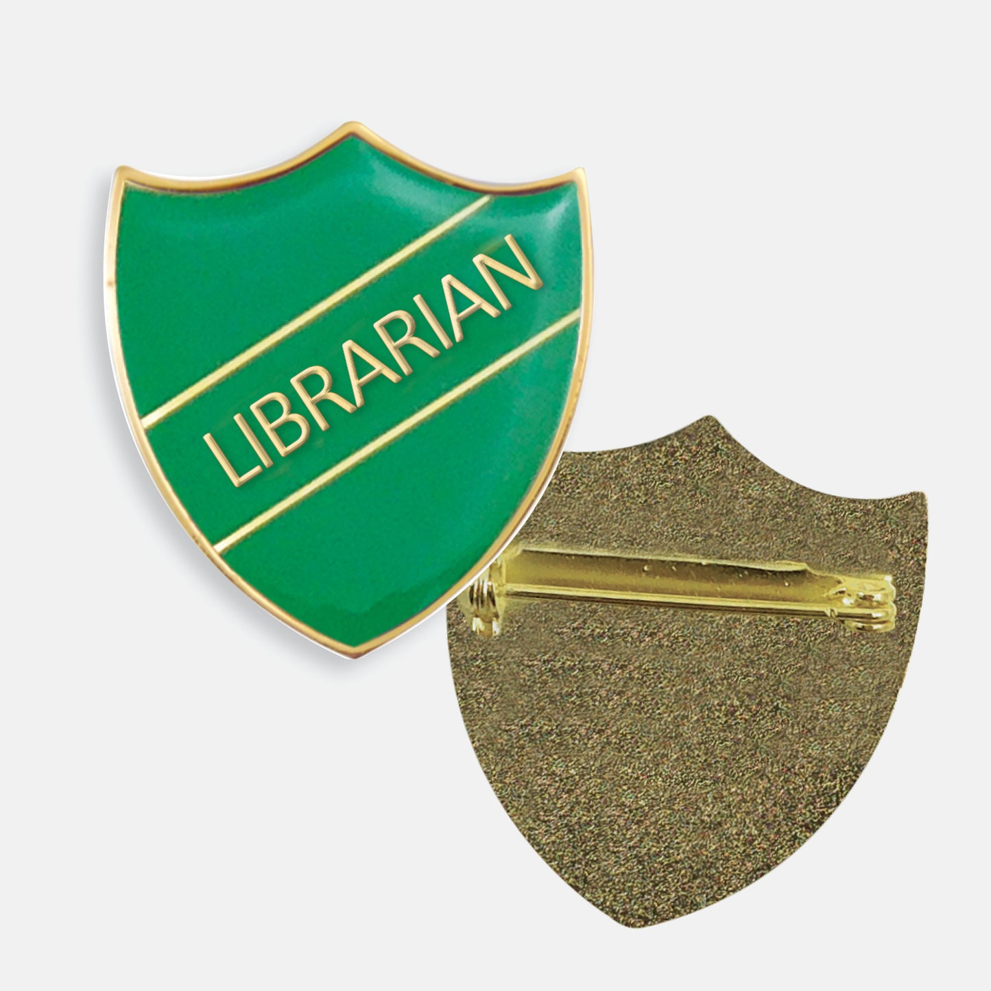 Enamel Librarian Shield Badge