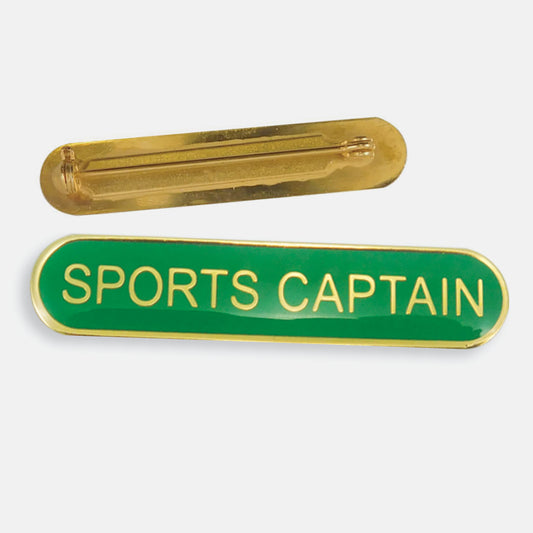 Enamel Sports Captain Bar Badge - 45 x 9mm