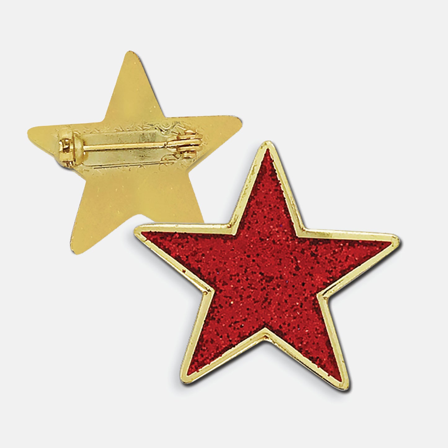 Enamel Glitter Star Badge - 25mm
