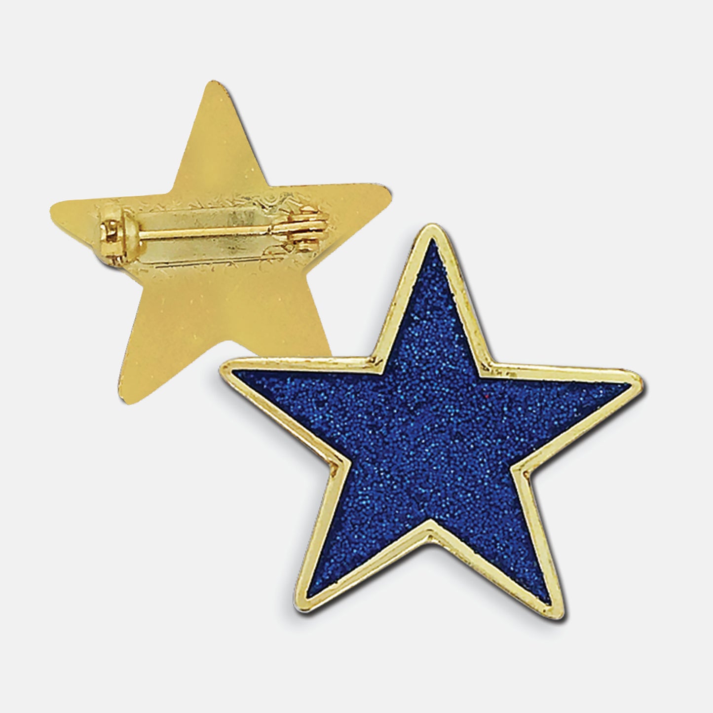 Enamel Glitter Star Badge - 25mm