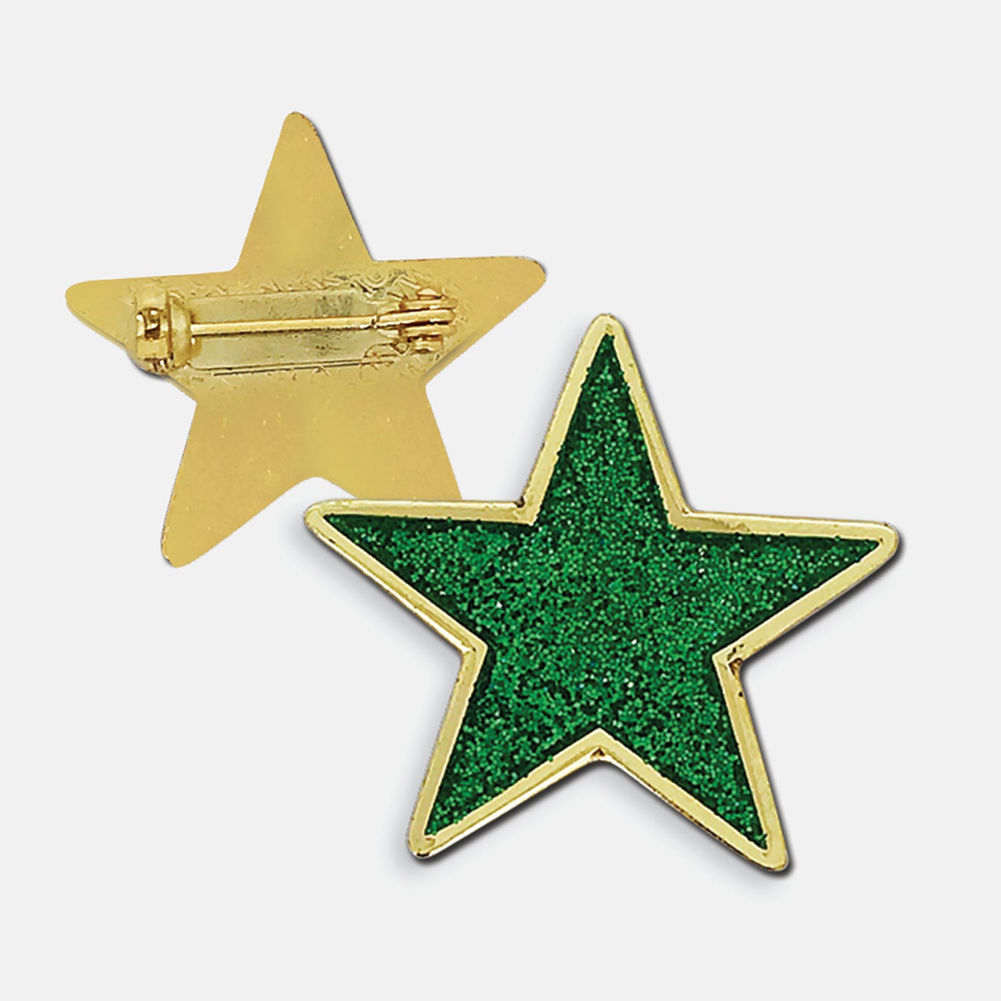 Enamel Glitter Star Badge - 25mm