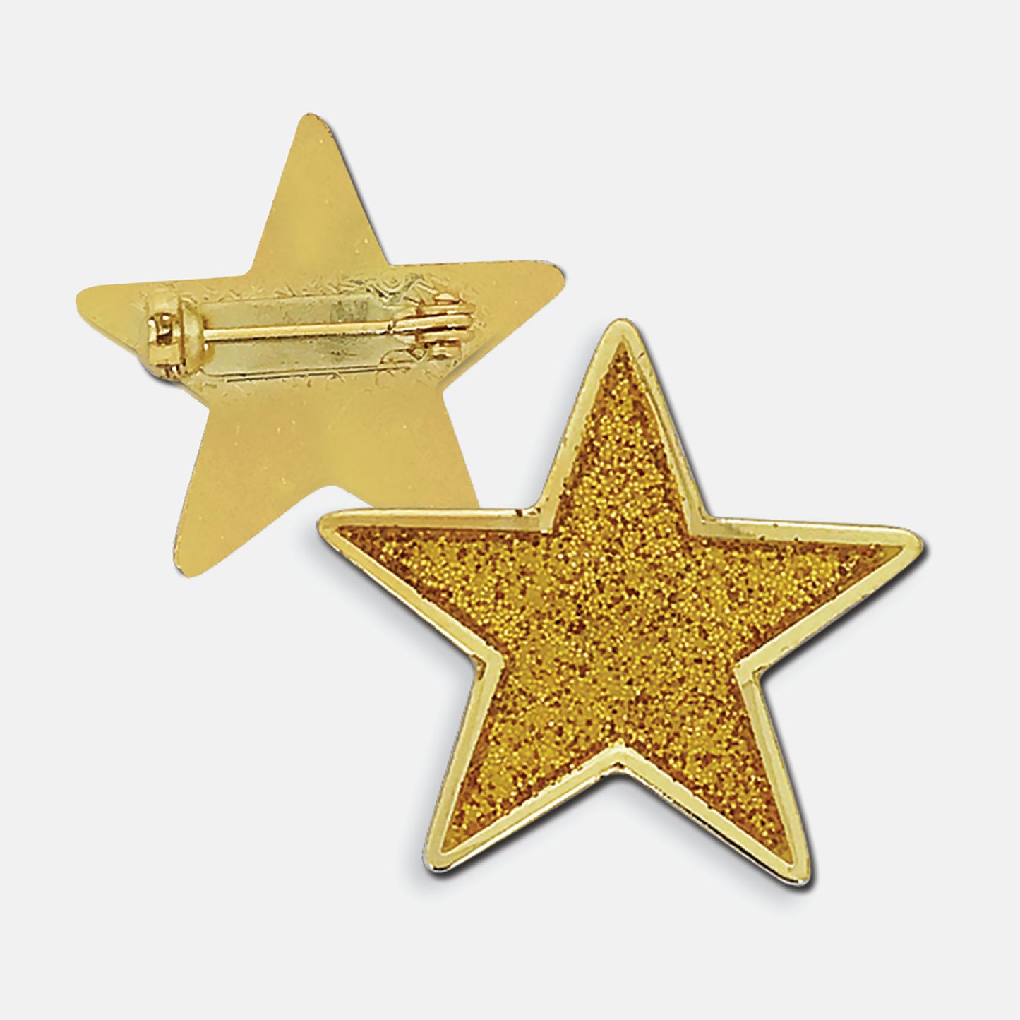 Enamel Glitter Star Badge - 25mm