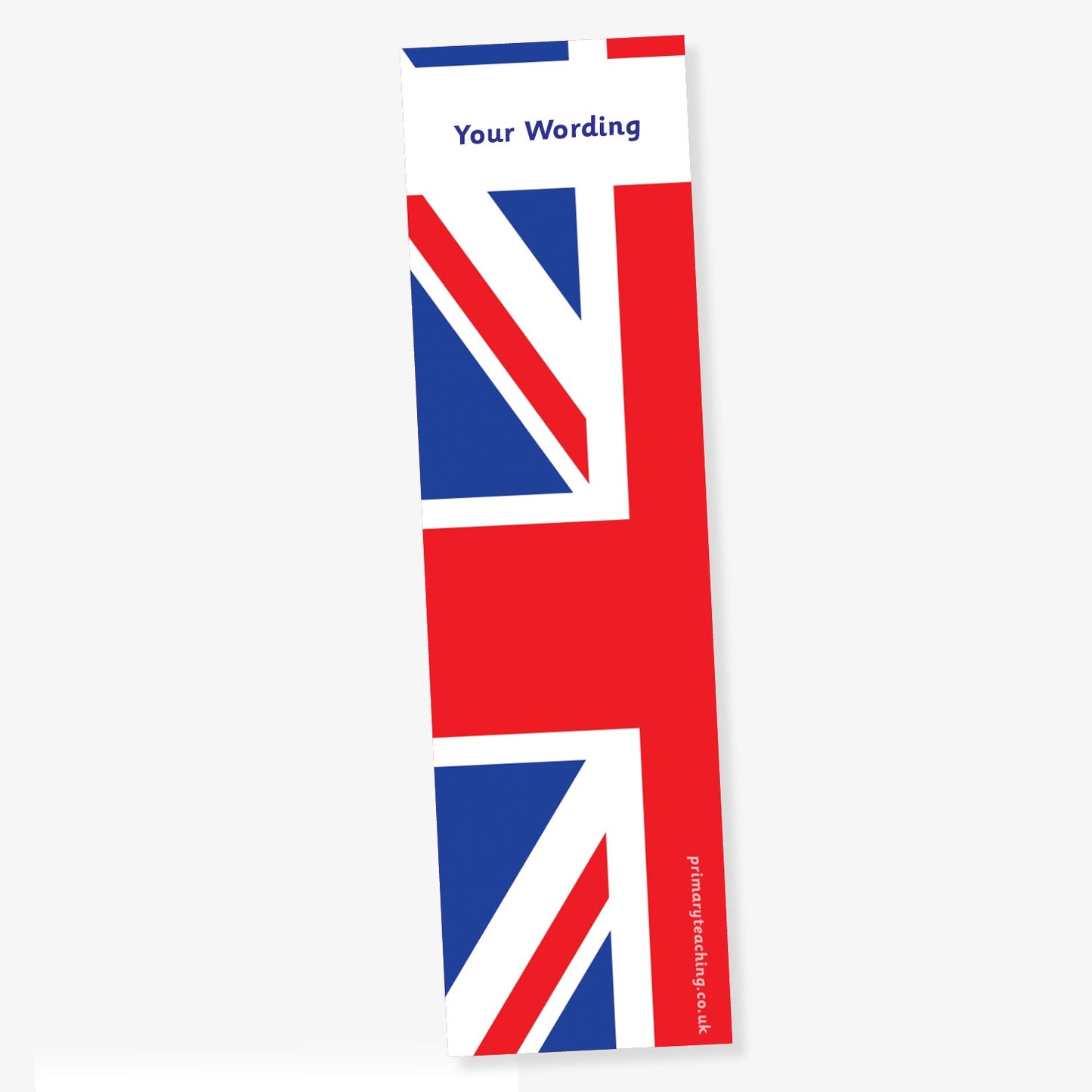 Personalised Union Jack Bookmark