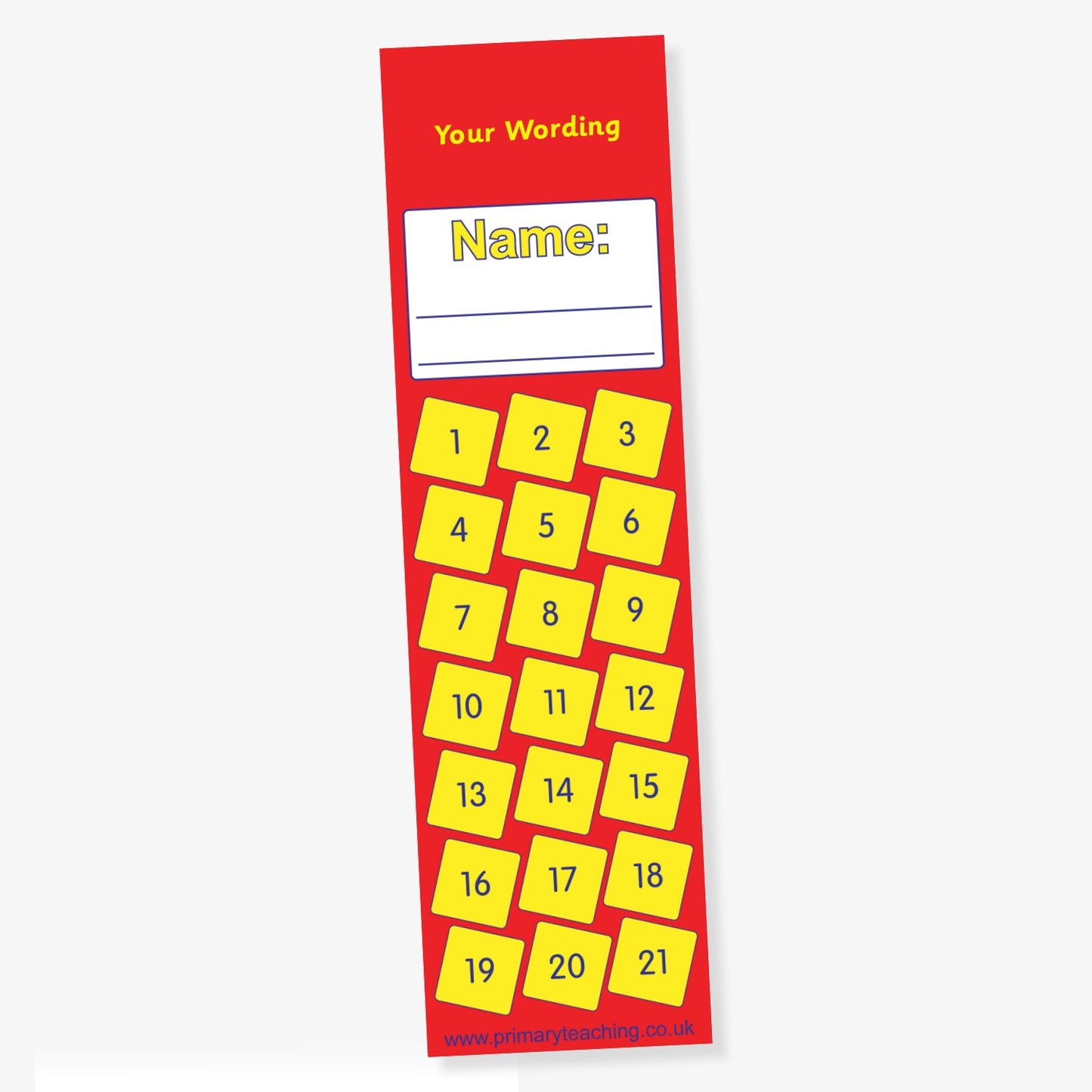 Personalised Bookmark