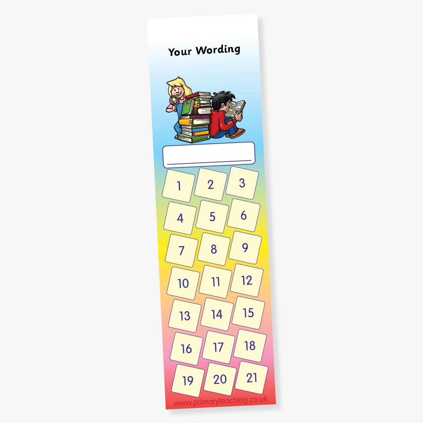 Personalised Children Bookmark