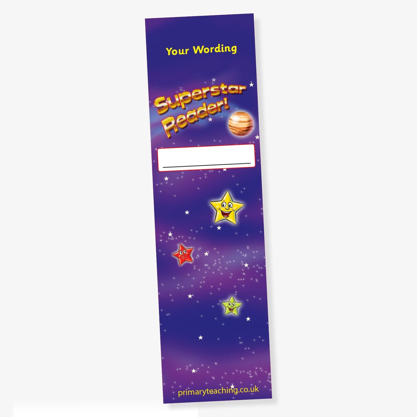 Personalised Superstar Bookmark