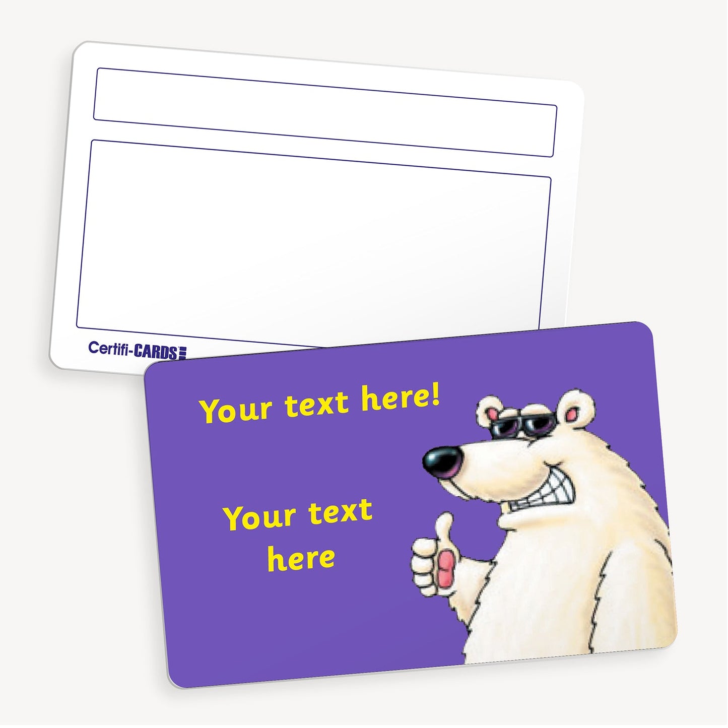 Personalised Polar Bear CertifiCARD