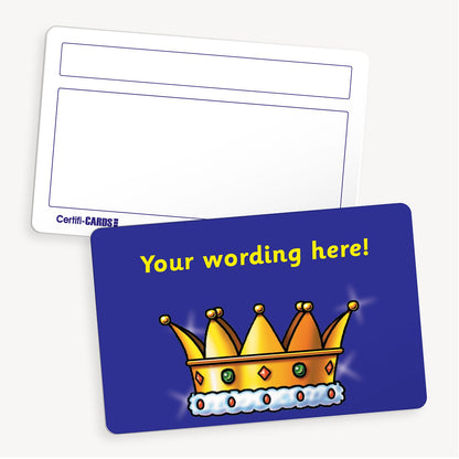 Personalised Crown CertifiCARD