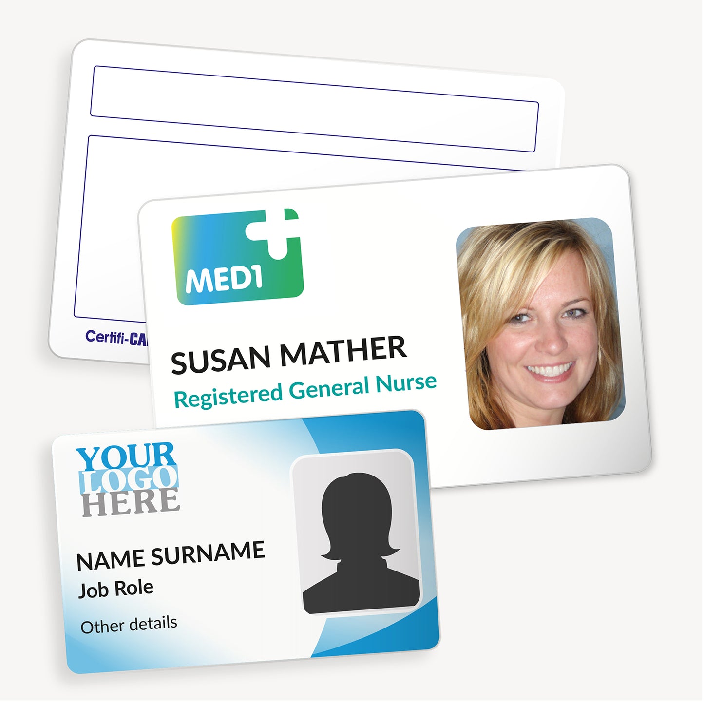 Upload Your Own Photo Gradient ID Card