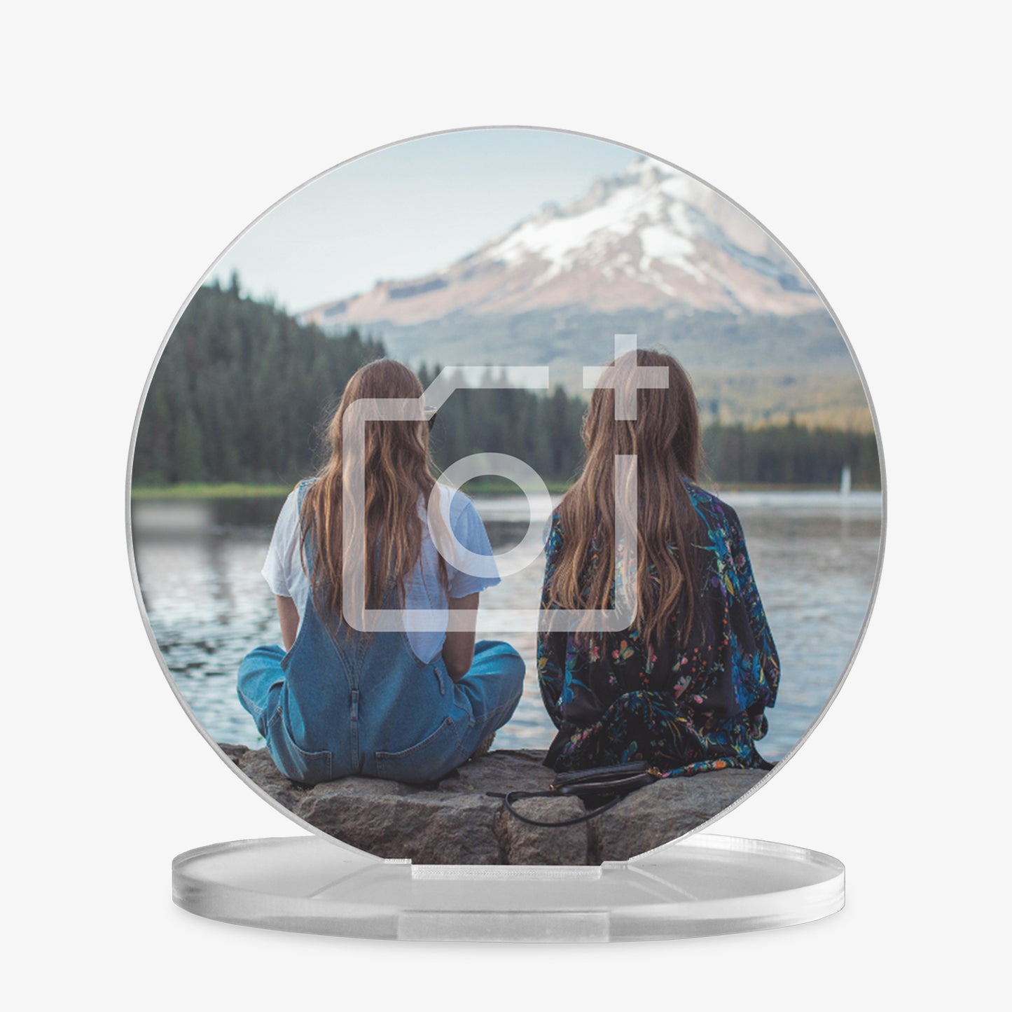 Personalised Full Photo Upload Circle Plaque - 100mm