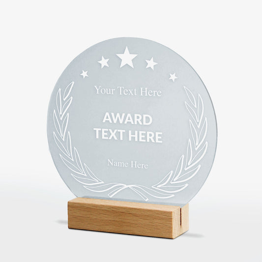 Personalised Trophy Circle Plaque - 100mm