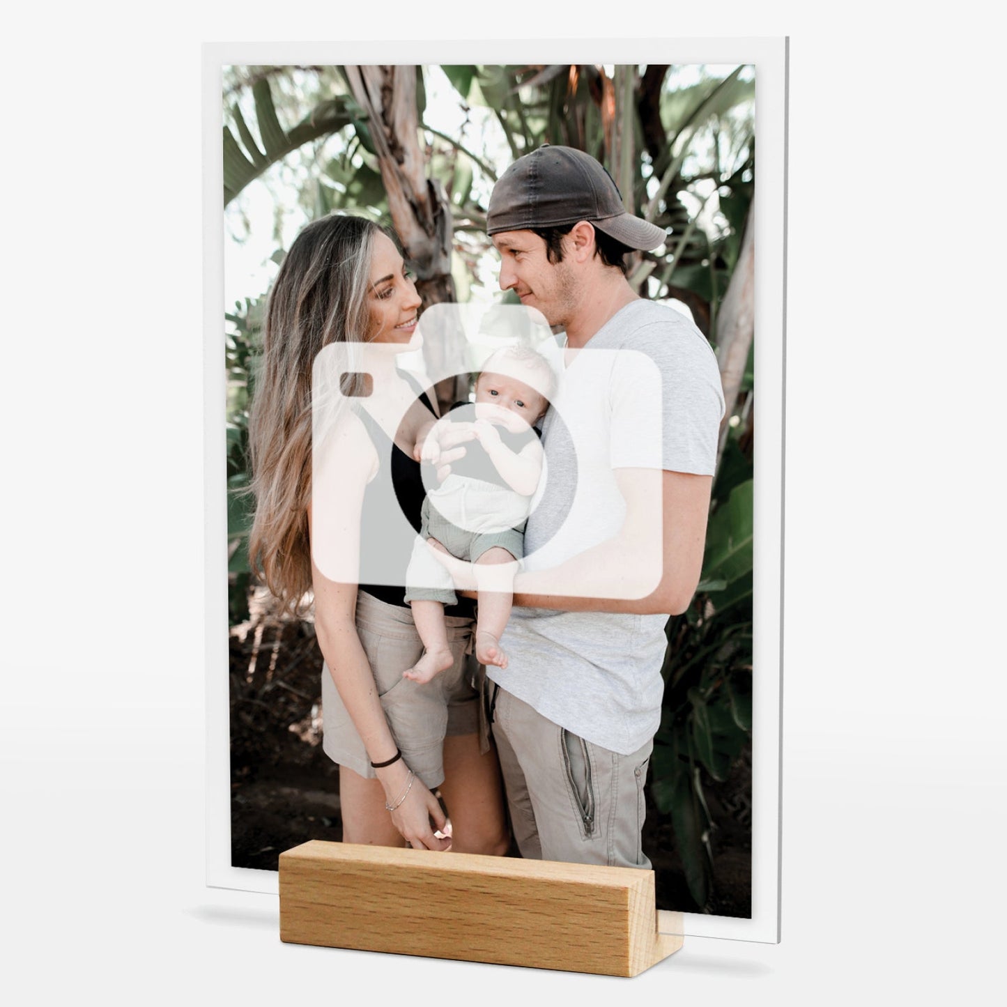 Personalised Photo Upload Plaque -  140mm X 100mm
