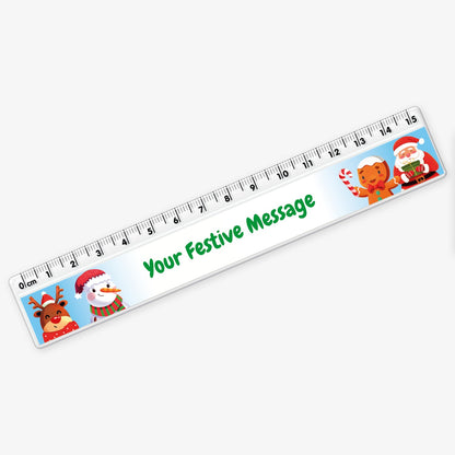 Personalised Christmas Characters Ruler - 15cm