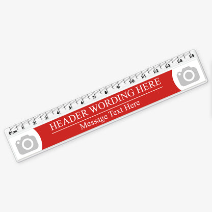 Upload Your Own Image Ruler - 15cm