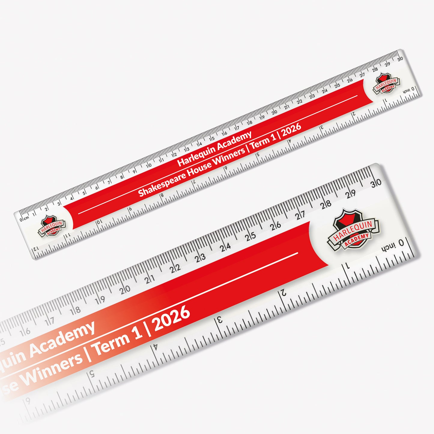 Upload Your Own Double Image Ruler - 30cm