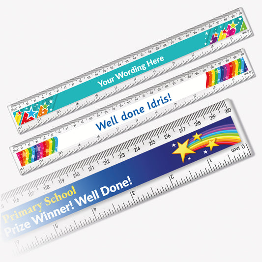 Personalised Background Choice Ruler - 30cm