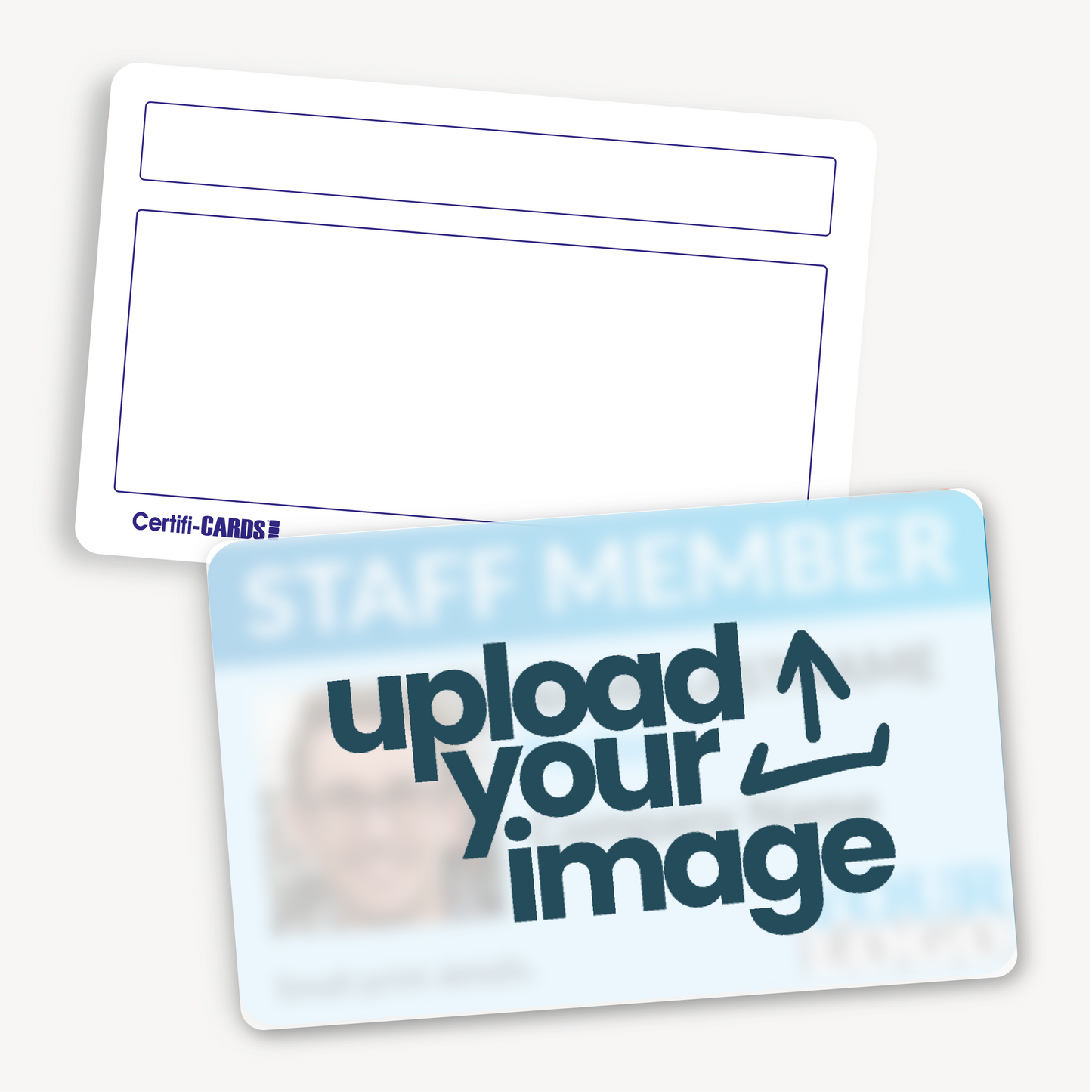 Upload Your Own Full Design ID Card