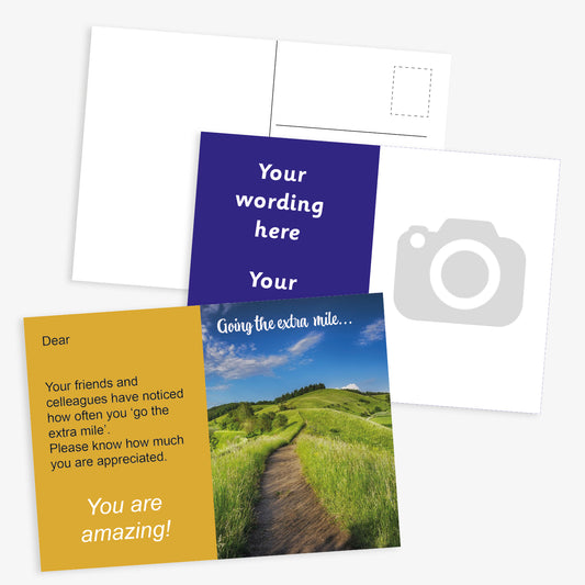 Upload Your Own Image and Text Postcard - A6