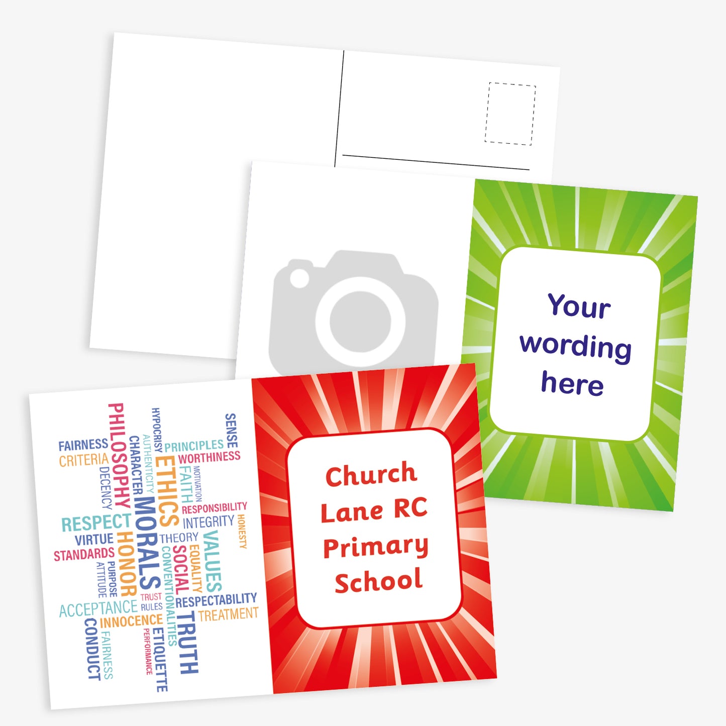 Upload Your Own Image Burst Postcard - A6