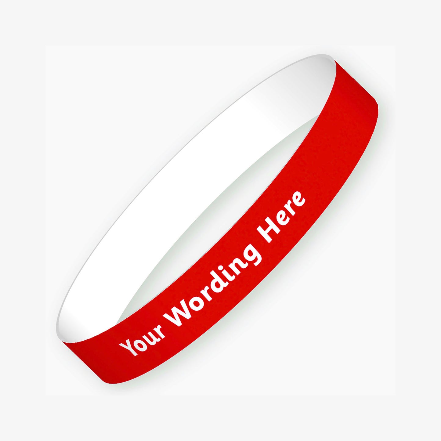 5 Personalised Wristbands - Red