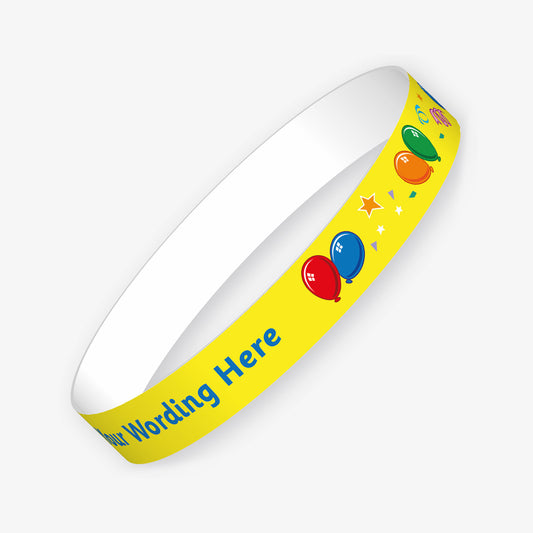 5 Personalised Balloons Wristbands