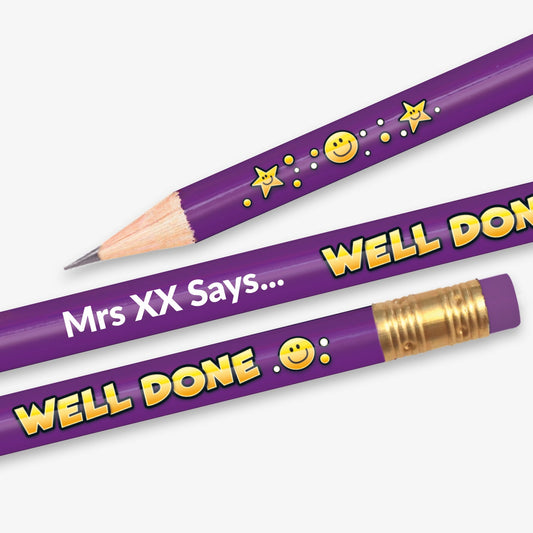 Personalised Well Done Pencil