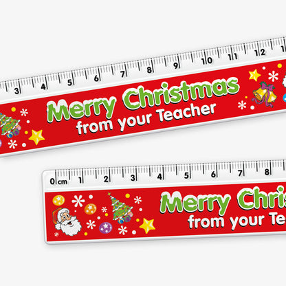 Merry Christmas from Your Teacher Ruler - 15cm