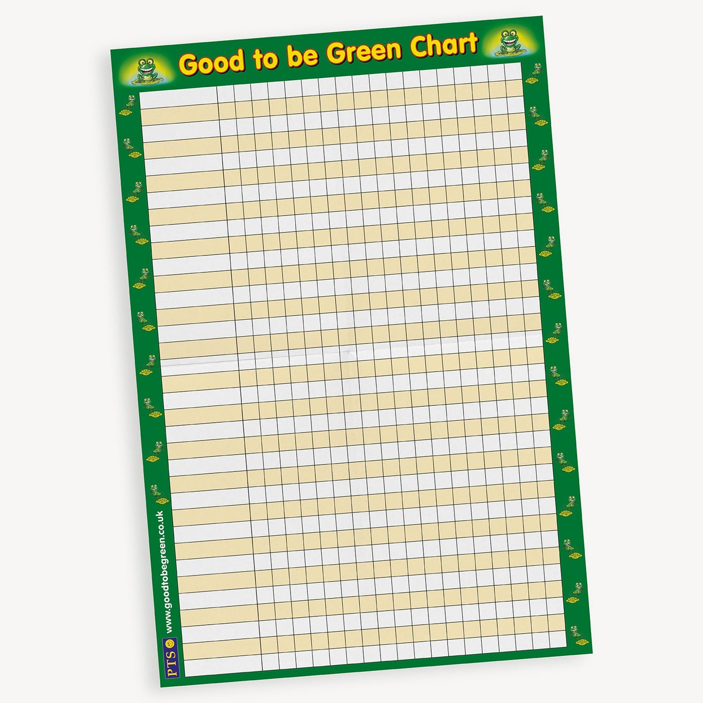 Good to be Green Sticker Collector Chart - A2