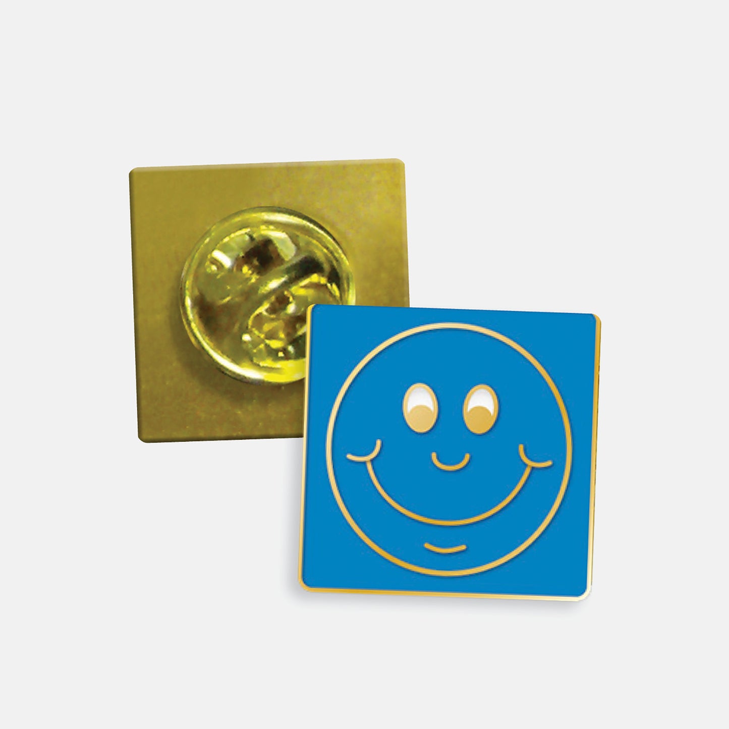 Enamel Smile Badge - 20mm