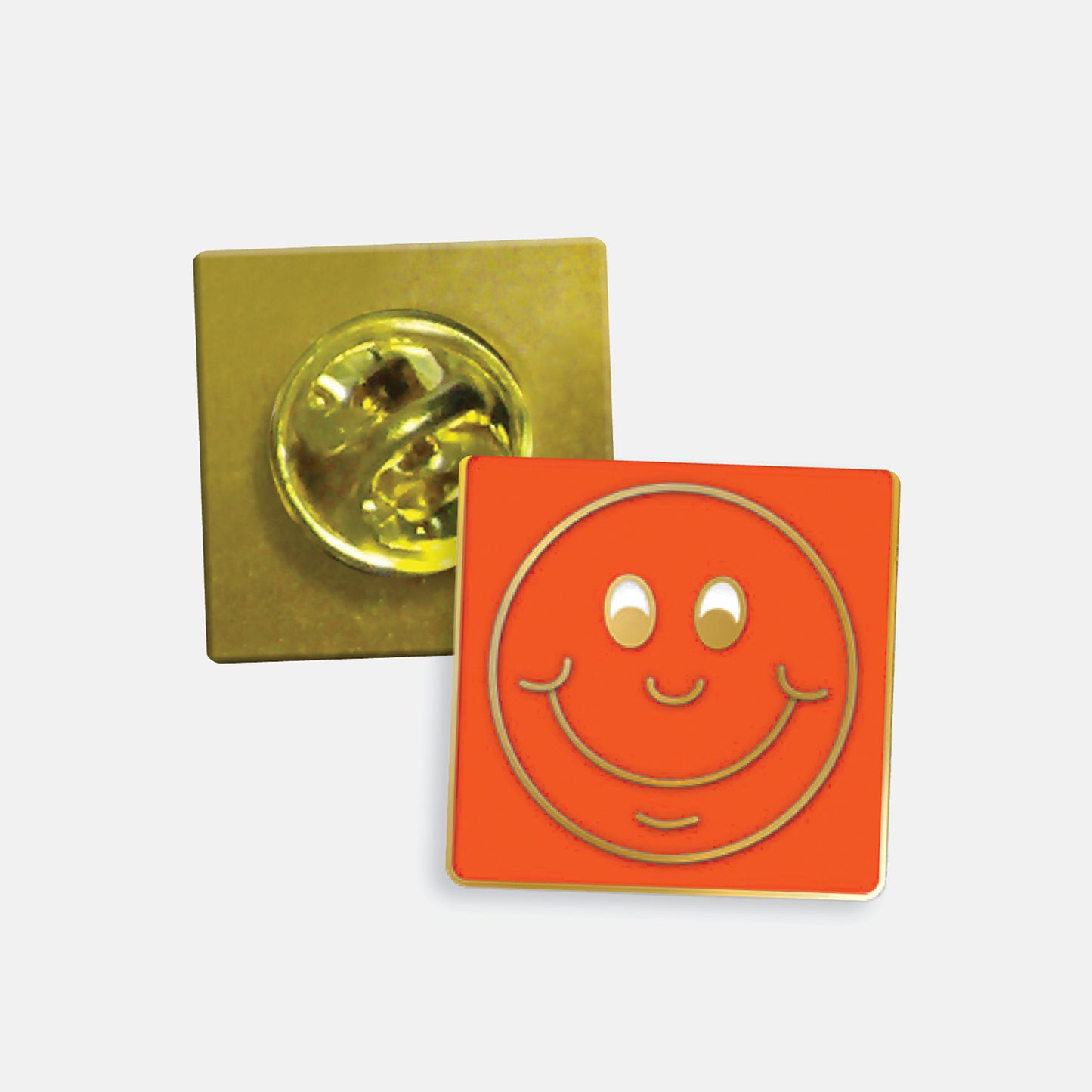 Enamel Smile Badge - 20mm