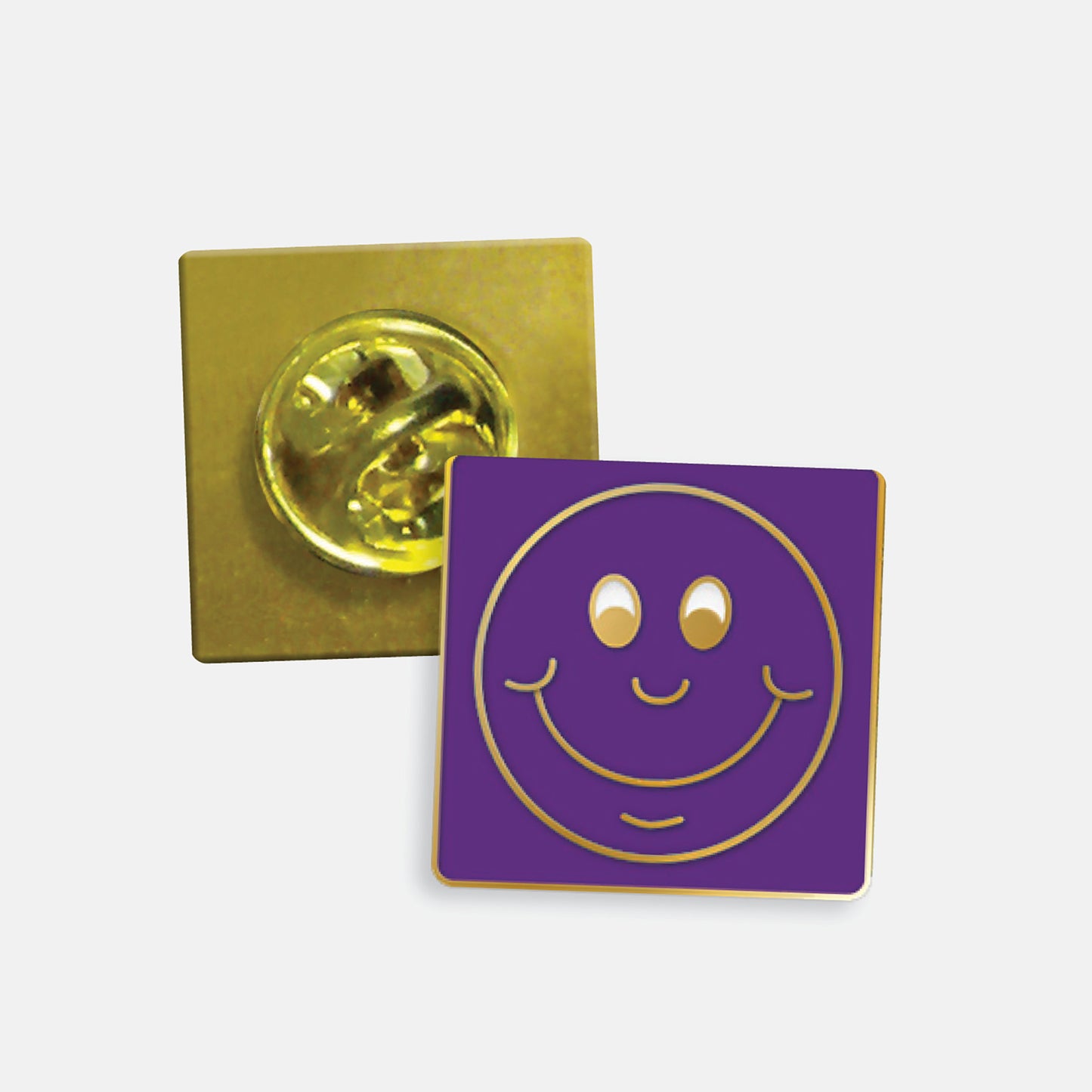 Enamel Smile Badge - 20mm