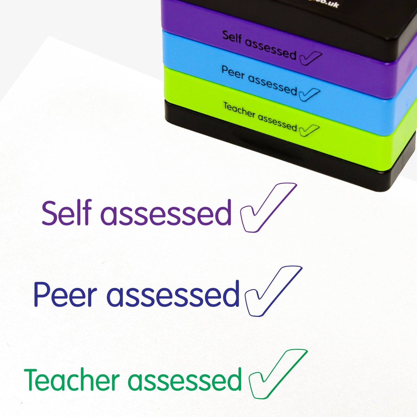 3 Teacher Peer Self Assessed Stakz Stampers - 44 x 13mm