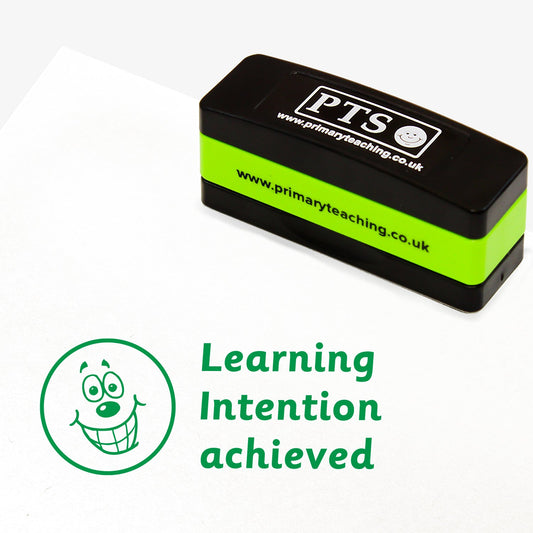 Learning Intention Achieved Stakz Stamper - Green - 44 x 13mm