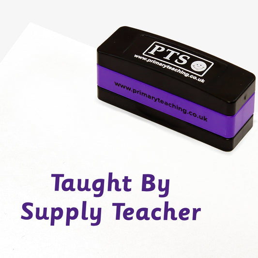 Teacher by Supply Teacher Stakz Stamper - Purple - 44 x 13mm