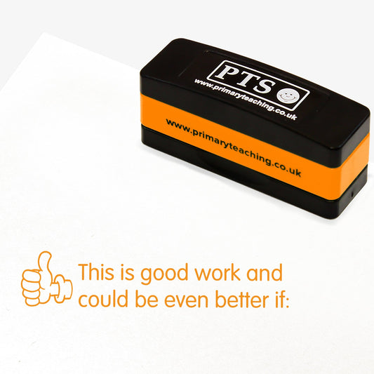 Good Work Could Be Better if Stakz Stamper - Orange - 44 x 13mm