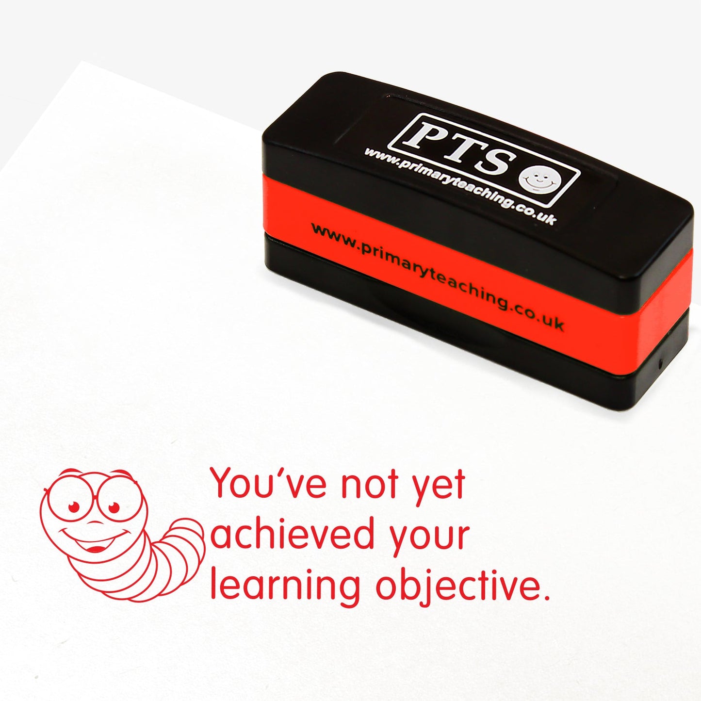 You've Not Yet Achieved Your Learning Objective Stakz Stamper - Red - 44 x 13mm